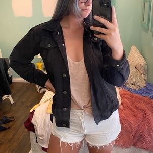 Black jean jacket